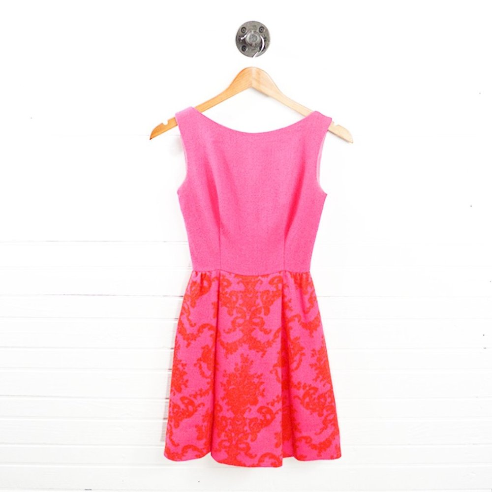 Lang Print Wool Dress #147-17